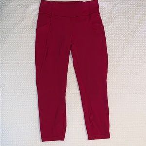 Lululemon All the Right Places Cropped Bordeaux